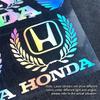 AYE1 Hot Sale Motorcycle Stickers Carved Hollow Letter Honda Logo Reflective Racing Helmet Decals Tail Box Shock Absorber Decoration