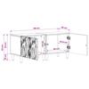 TV Stand Artisan Oak Engineered Wood