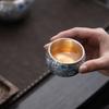 Мастер Су Айчжэнь Синий Цветочный Позолоченный Керамический Набор для Чая Сиши из 4 предметов