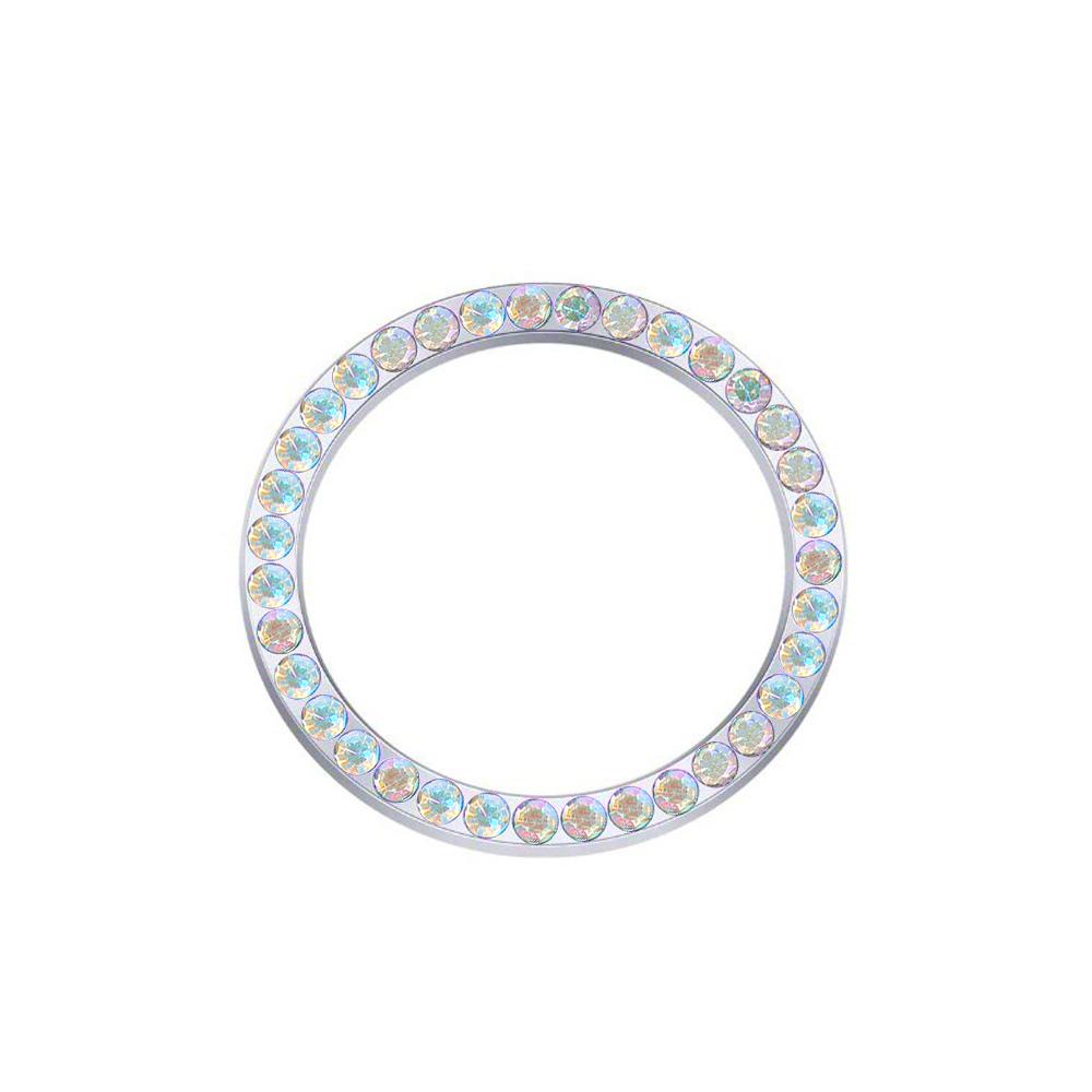 1PC Six Color Rhinestone Car Ignition Key Ring Stickers Rhinestone Key Circle Car Styling Decorative Auto Decoration Accessories