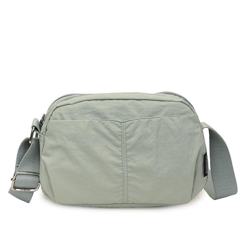 Мужская и женская модная легкая сумка-сатчел, новая нейлоновая маленькая квадратная сумка, для активного отдыха и путешествий, на плечо, через плечо.