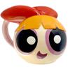 Powerpuff Girls" 3D Face Mug, Blossom, Approx. 9x9cm, 340ml, Tableware, Powerpuff Merchandise, Birthday Gift, Pink, SAN4613-1