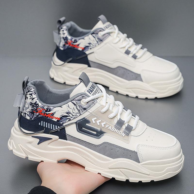 Новая весенняя мужская обувь, модная повседневная обувь, студенческая обувь для бега и спорта, мужская обувь в корейском стиле, модные кроссовки для папы
