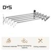 Wall-Mounted Drying Rack Rustproof Corrosion Resistant Expandable Retractable Easy Installation Bathroom Laundry Rack