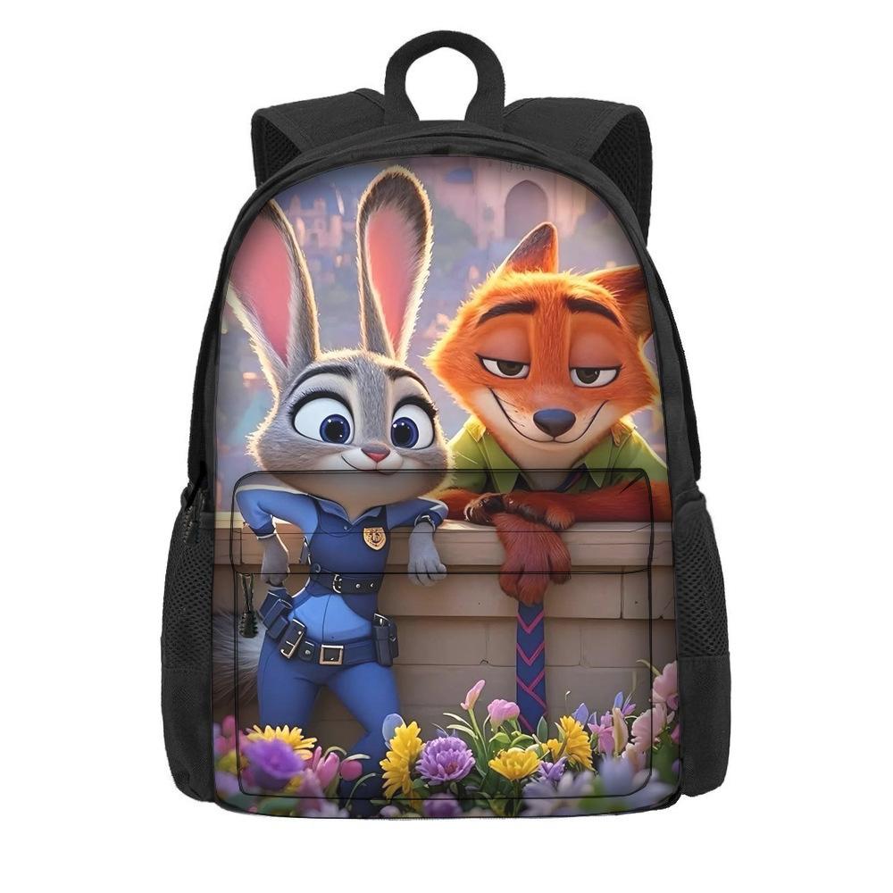Мультяшный рюкзак на тему «Зверополис 2» для учеников начальной школы, большая вместимость, легкий рюкзак на два плеча