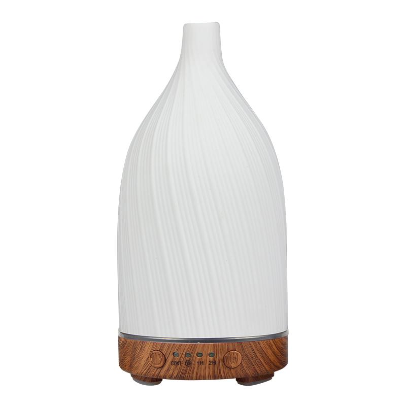 Essential Oil Diffuser White Ceramic Humidifier 100ml Timing with Night Light Auto Off Home Office Humidifier Scent Diffusers