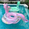 Swim Ring Inflatable Pool Float Baby Rainbow Sequined Unicorn for Kids Swimming Circle Children Swim Ring Pool Toys Floating