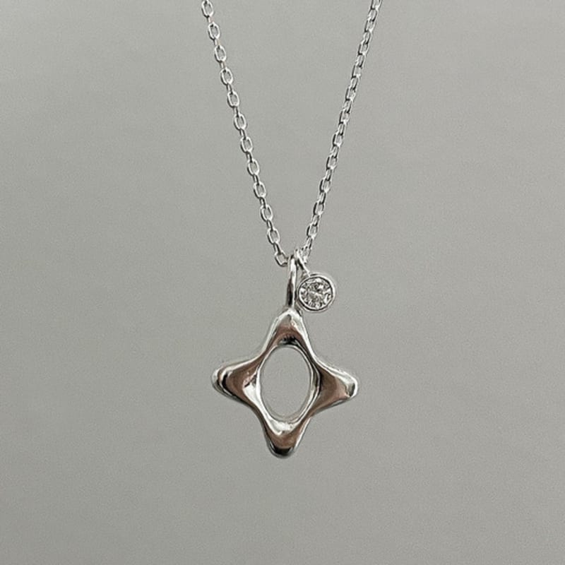 eveningbell [silver925] Tinsel necklace (2color)
