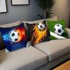Наволочка с принтом футбольных мячей Декор для дома Плед для дивана, кровати, автомобиля Декор комнаты Идея подарка
