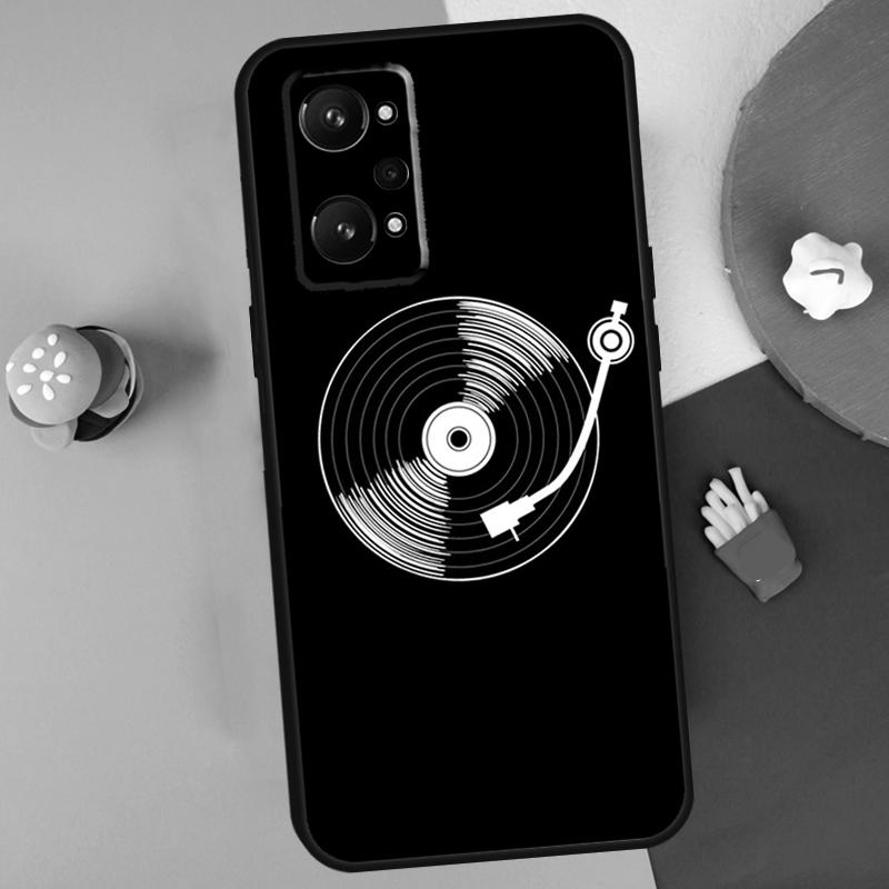 Vinyl Record Retro For Realme C55 C67 C61 C75 C53 C51 C21Y C25S GT 6 6T 5 GT7 Pro 10 11 12 13 14 Pro Plus Case