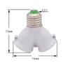 E27 1/2 Переходная головка Патрон для лампы Креативный 2-E27 Патрон для лампы Удлинитель Разветвитель Переходник Вилка