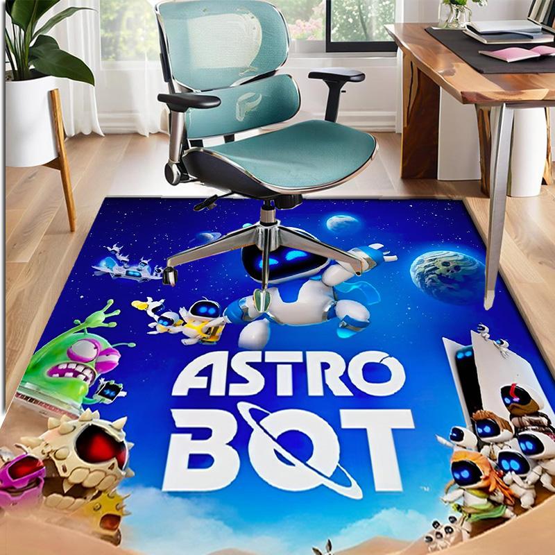 Cosmic Bot Crew Pattern Rug, Indoor/Outdoor Mat, for Picnic, Gameroom, Bedroom, Office, Living Room, Home Decor Carpet, Birthday Gift