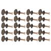 20pcs Antique Bronze Cabinet Knobs Single Hole Drawer Pulls Classic Furniture Handles  For Drawers