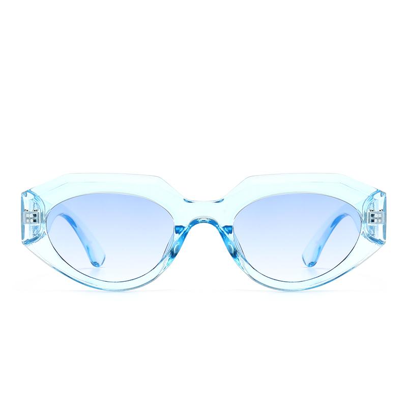 New Cross-Border Metal Inlaid Square Sunglasses Trendy Street Photography Modern Charm Retro Sunglasses 21004