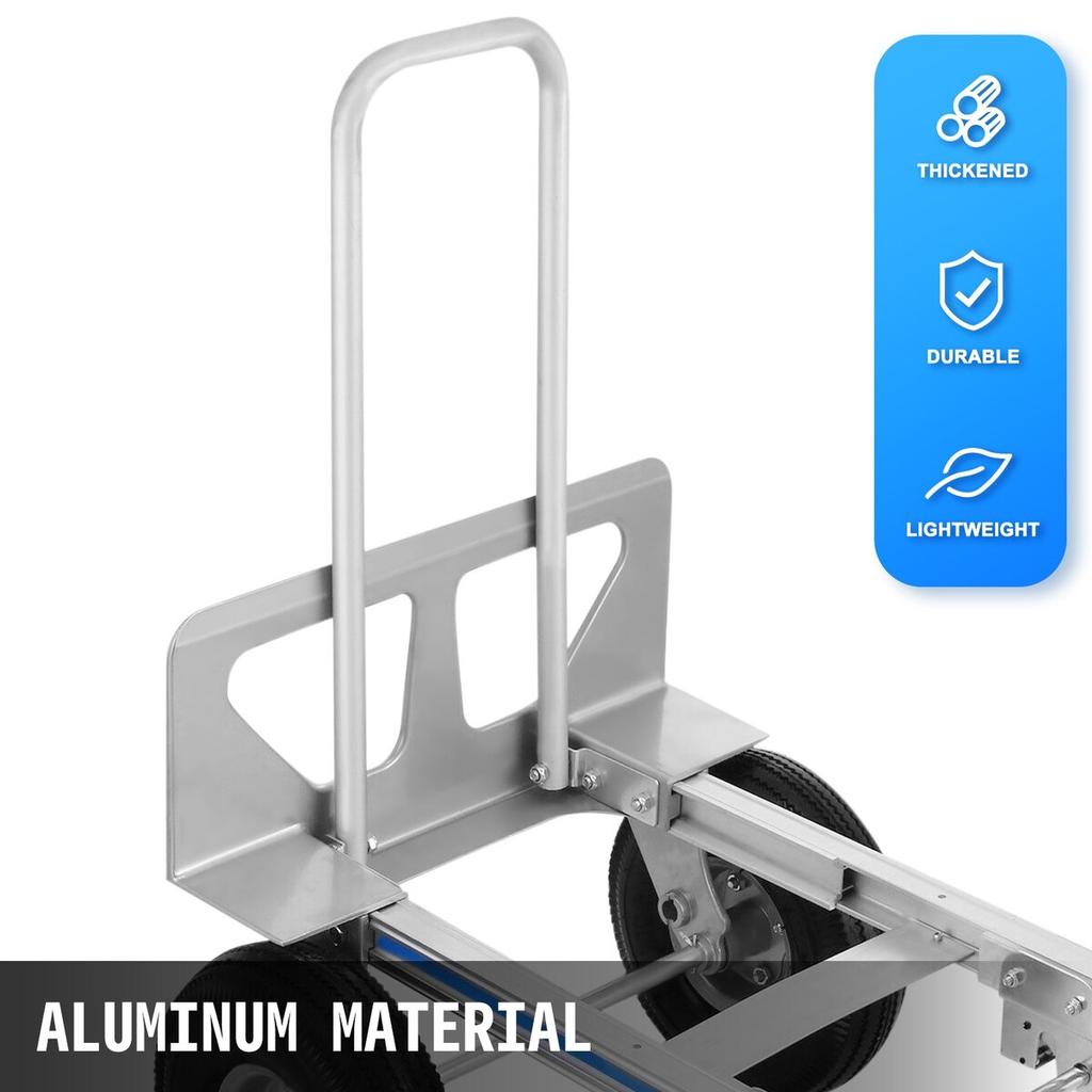 3 In 1 Aluminum Folding Sack Truck Hand Trolley Cart Car Heavy Duty Foldable