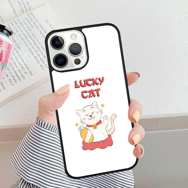 Милый кот-талисман чехол для телефона для iPhone 17 Air 16 15 14 Plus apple 16 11 12 13 Pro Max coque