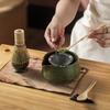 4PCS Matcha Whisk Holder Matcha Whisk Set Ceramic Bamboo Matcha Making Kit Tea Lovers