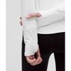 Lululemon Rulu Gathered Waist Long Sleeve Running Top White