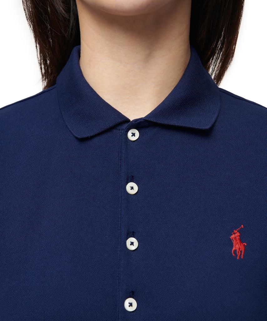 POLO RALPH LAUREN W Slim Fit Mesh Polo - Navy