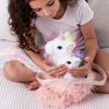 Perfectto Design Unicorn Toys for Girls Ages 3-10 4-Piece Set - Mommy and Baby Plush Toy, Bag, and Doll Blanket. Unicorn Gifts for Girls Ages 3-8,