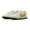 Nike Tiempo Legend 9 Academy TF Round Toe Lace-Up Slip-Resistant Durable Low-Top Soccer Shoes Kids Sneaker Gray Yellow DA1328-002