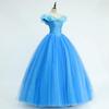 Вечернее свадебное платье Золушки, принцессы в голубом, для взрослых