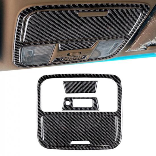 4Pcs Carbon Fiber Interior Reading Light Panel Trim For Honda Accord Sedan 03-07