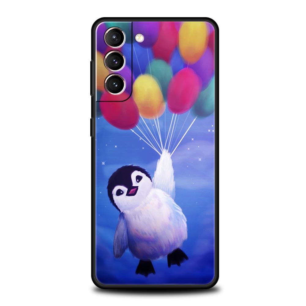 Милый качественный чехол для телефона с милым пингвином для Samsung Galaxy S22 S20 FE S10 Plus S21 Ultra 5G S10E S9 S8 Note 10 Lite 20, мягкий чехол