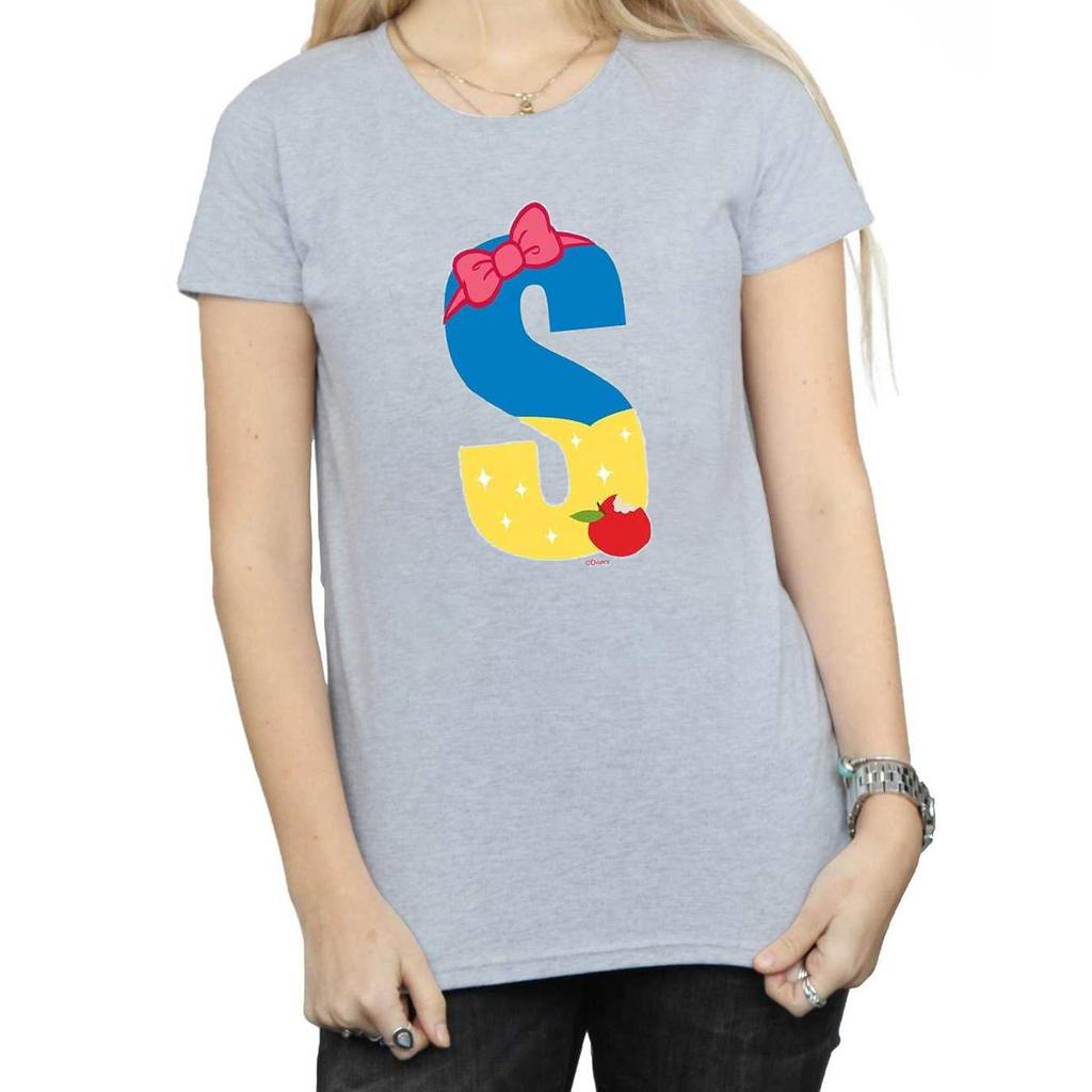Disney Womens/Ladies Alphabet S Is For Snow White Cotton T-Shirt