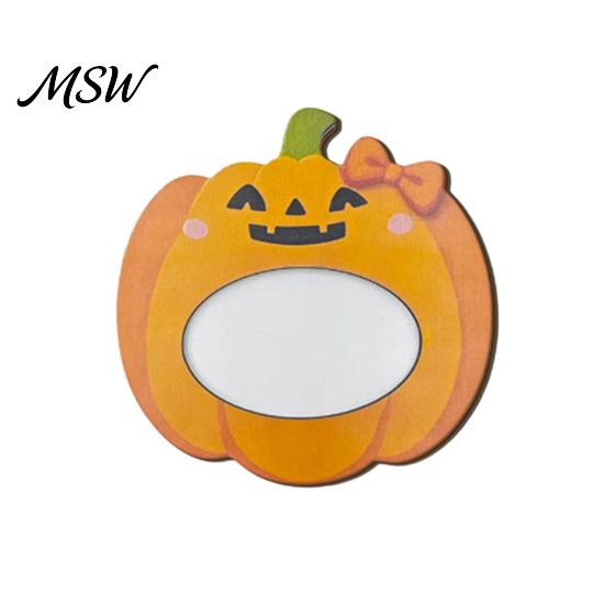 Thick Wooden Picture Board Halloween Photo Frame, Pumpkin/Ghost Frame for Wall Ghost Theme Home Ornament Hanging or Desktop Display, Personalized