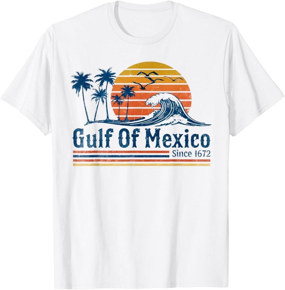 Gulf of Mexico Since 1672 Retro Vintage Beach Unisex T-Shirt