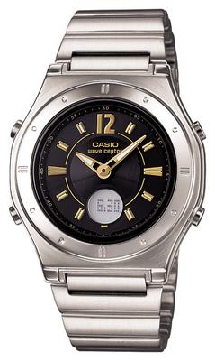 Женские солнечные часы Casio Wave Ceptor черные с радиоконтролем LWA-M141D-1AJF