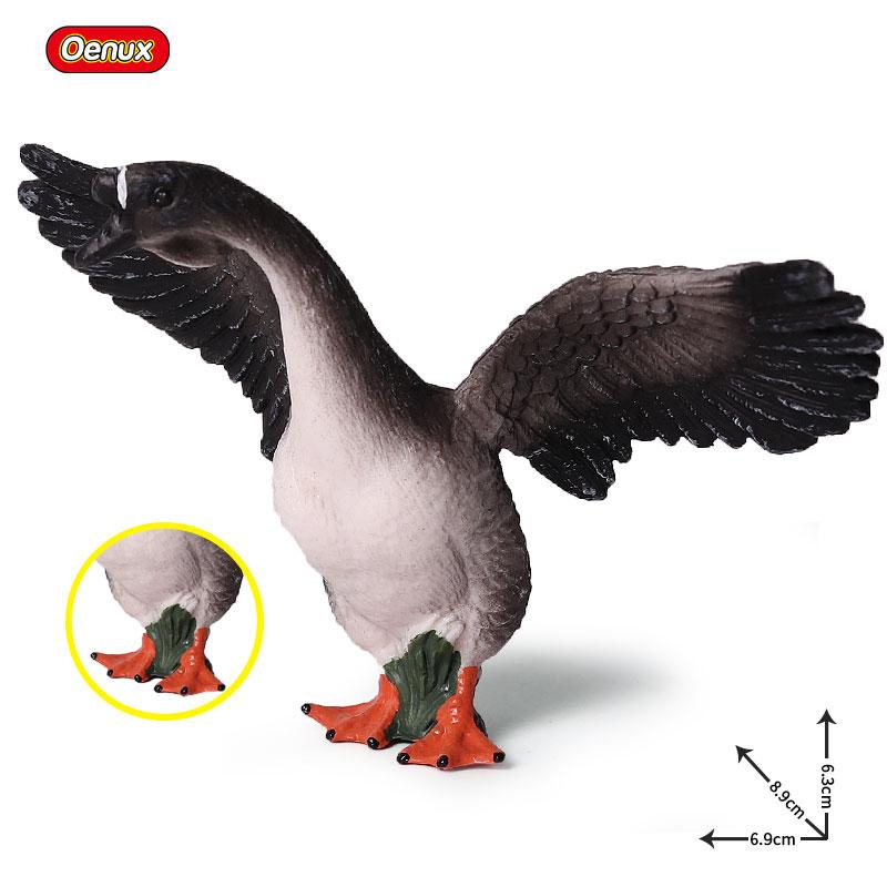 Oenux Модель Домашней Птицы Симуляция Гусь Лебедь Стая Утки Статуэтки Фермерских Животных Миниатюрная Фигурка Образование Детская Игрушка