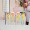 700ml Plastic Water Bottle With Straws And Fruit Infuser Healthy Tea Cup Travel Drinking Bottles Portable Fitness Sport Outdoor