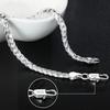 Fine Noble  Sterling  Solid Chain Bracelet For Women Men Charm Party Gift Wedding Party Fashion Jewelry