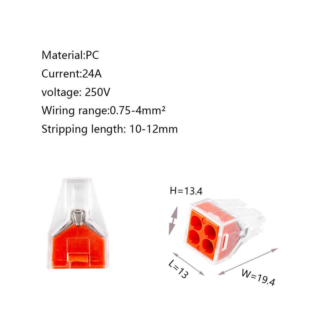 Соединители проводов PCT-102/104/108 Компактные Мини Быстрое Соединение Кабельный Коннектор Для Распределительной Коробки Проводники Вставная Клеммная Колодка