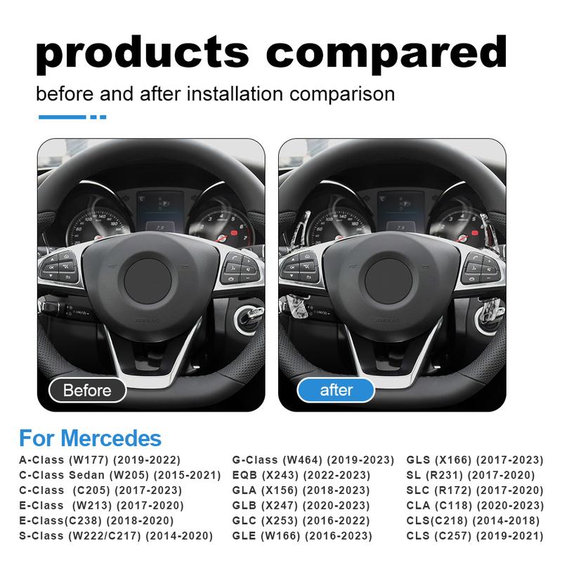 Лепестки переключения передач на руле для Mercedes Benz A B C E GLE Class W176 W205 W246 C117 W218 Удлиненные Карбоновое волокно ABS
