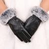 Warm Gloves Winter Rabbit Fur Mouth Skin Women's Gloves Outdoor Riding Driving Cold Winter Gloves