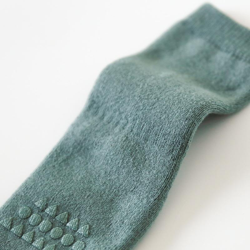 Thickened Kids Floor Socks Toddler Baby Boys Girls Pure Color Warm Non-Slip Socks Newborn Casual Cotton Socks 0-3 Y Winter New