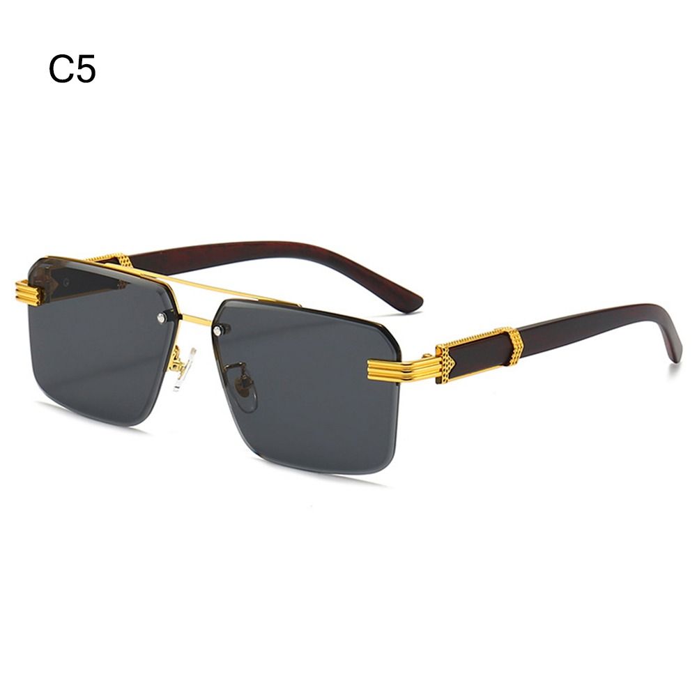 Fashion Square Rimless Sunglasses Men Women Luxury Frameless Sun Glasses Gradient Shades UV400 Cutting Lenses Eyeglasses