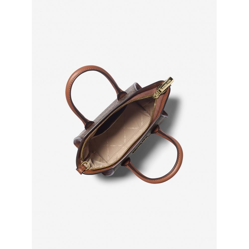 Michael Kors Сумка-портфель с логотипом Avril Signature Extra Small 35f4g4vc0b200 Brown