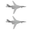 2PCS Tu-160 Strategic Bomber Model for Military Aircraft Display, 1/2000-1/350 Scale Resin Fighter Plane DIY Model (1/700 (78mm))