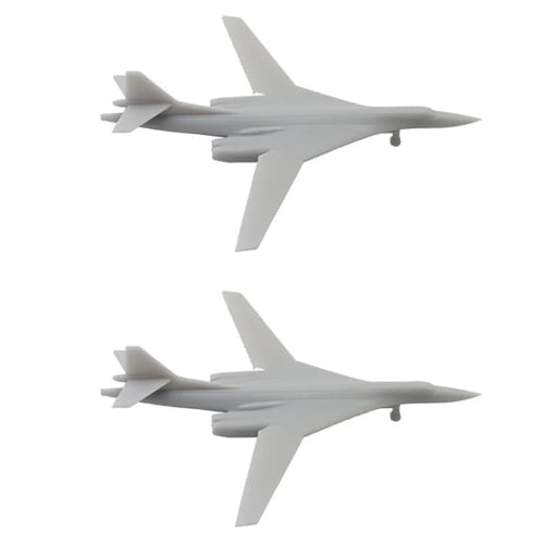 2PCS Tu-160 Strategic Bomber Model for Military Aircraft Display, 1/2000-1/350 Scale Resin Fighter Plane DIY Model (1/700 (78mm))