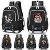 Anime One Piece Charge Versatile Bag Document Bag for Boy Girl Back To School Book Bag Large Capacity Student Goku Bag Men Women Leisure Travel Bag