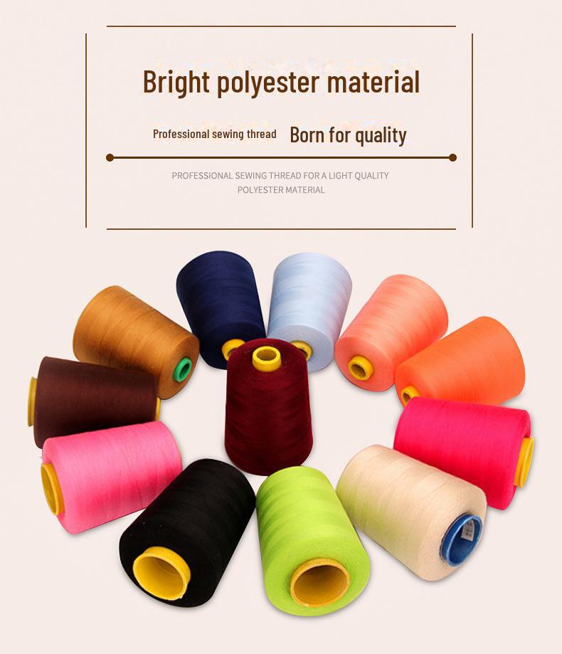 Yiwu High-Speed Polyester Pagoda Sewing Thread 402 for Clothing, Lock and Overlock Edge.