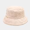 Fashion Solid Colour Fisherman Hat Autumn And Winter Outdoor Warm Plush Basin Hat