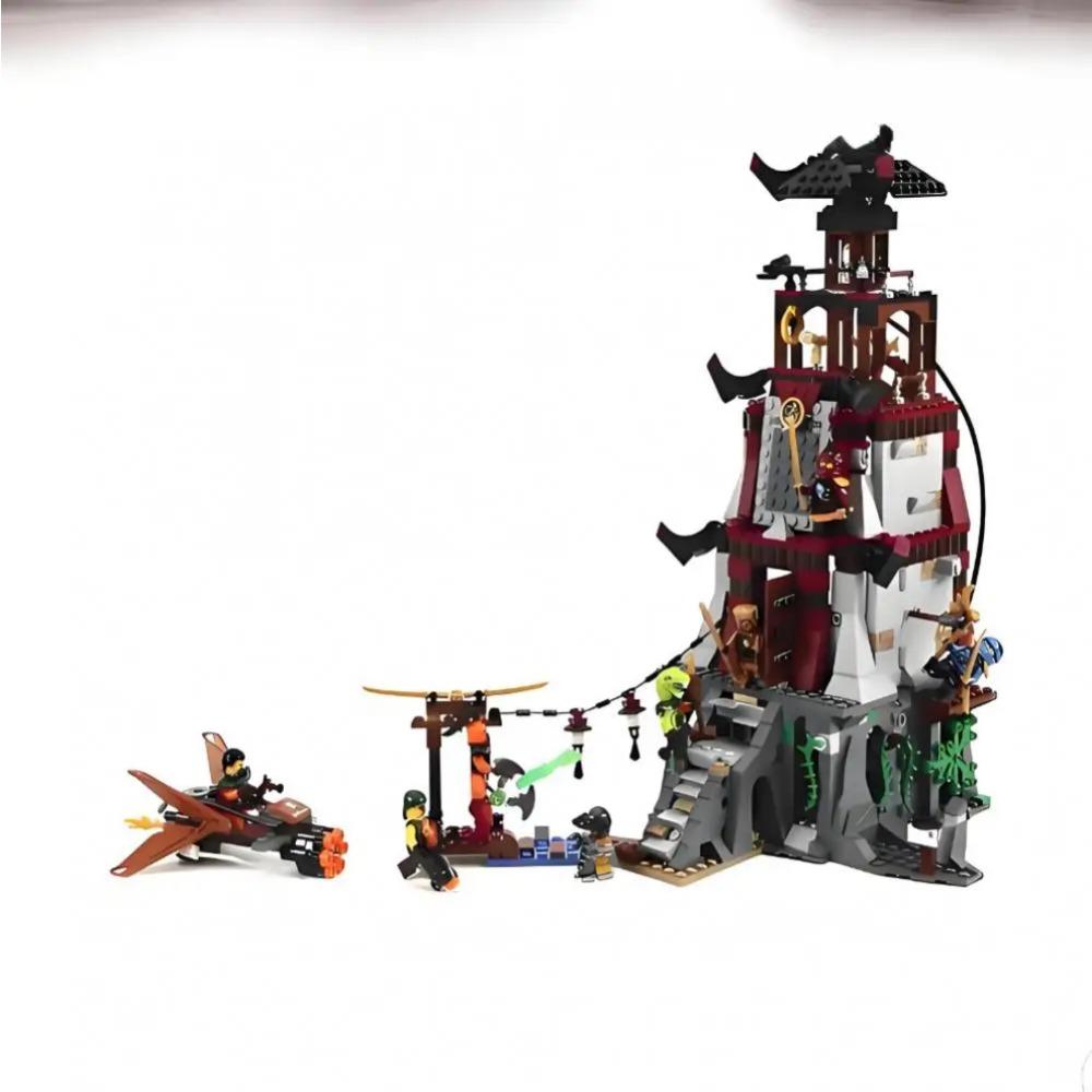 Строительный блок «Осада маяка» с 8 минифигурками, кубиками, игрушками для мальчика, подарками на день рождения, Рождество