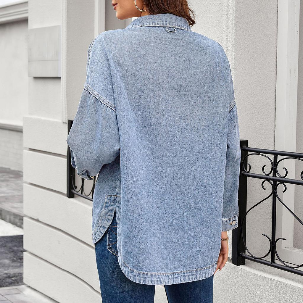 Женская куртка из искусственной замши на пуговицах, оверсайз, со сборкой по подолу, короткой длины, повседневная винтажная верхняя одежда с карманами