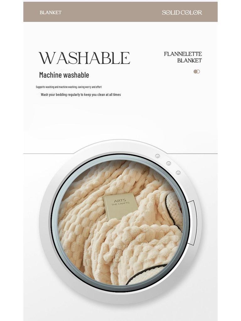 Двухслойное одеяло из кораллового флиса Golden Turtle - толстое, теплое покрывало для дивана