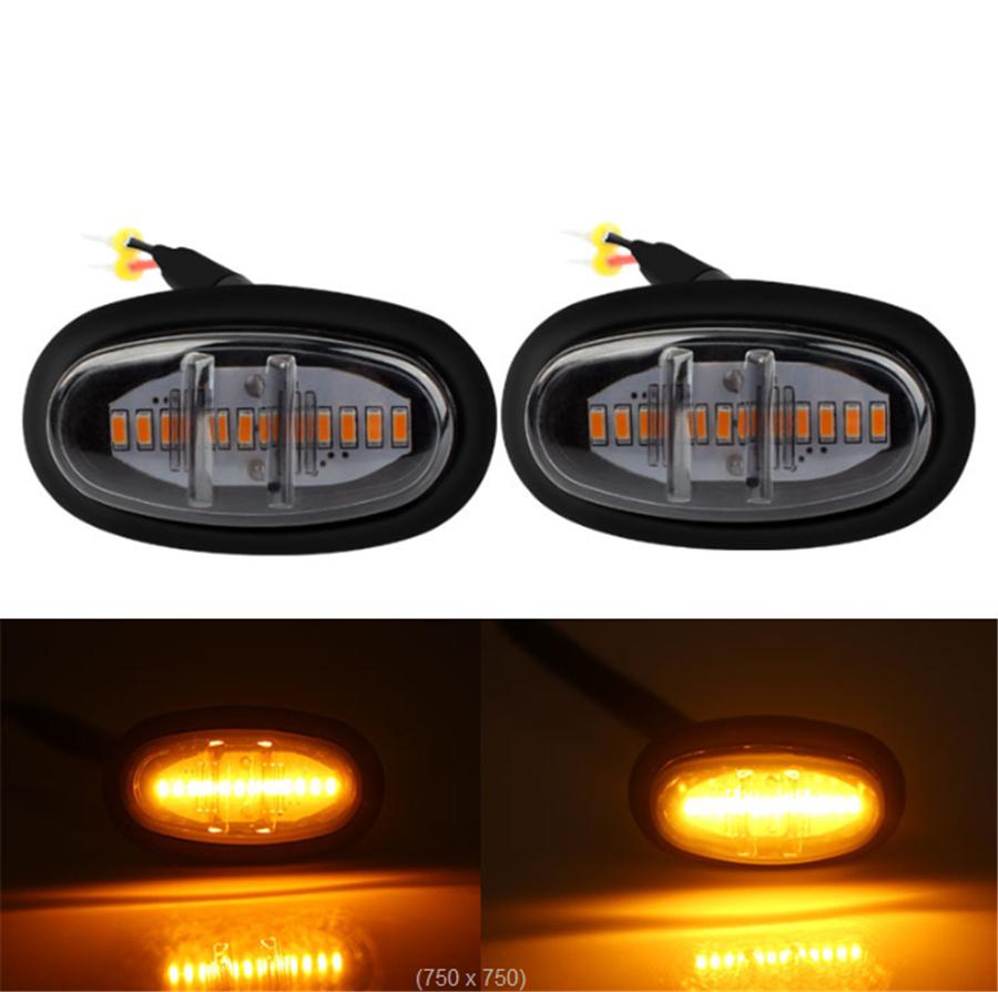 3pcs LED Front Grille Grill Lamp Kit Amber Light For Ford F150 Raptor 2017-2019